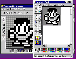 Demonstration of the ability to copy-and-paste pixels